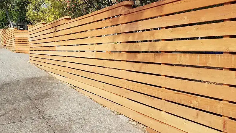 Horizontal Slat Fence